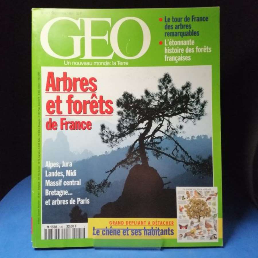 Géo N°187, Septembre 1994 -Arbres et Forets de France