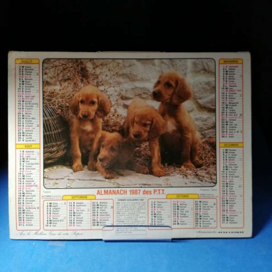 Calendrier des Postes 1987
