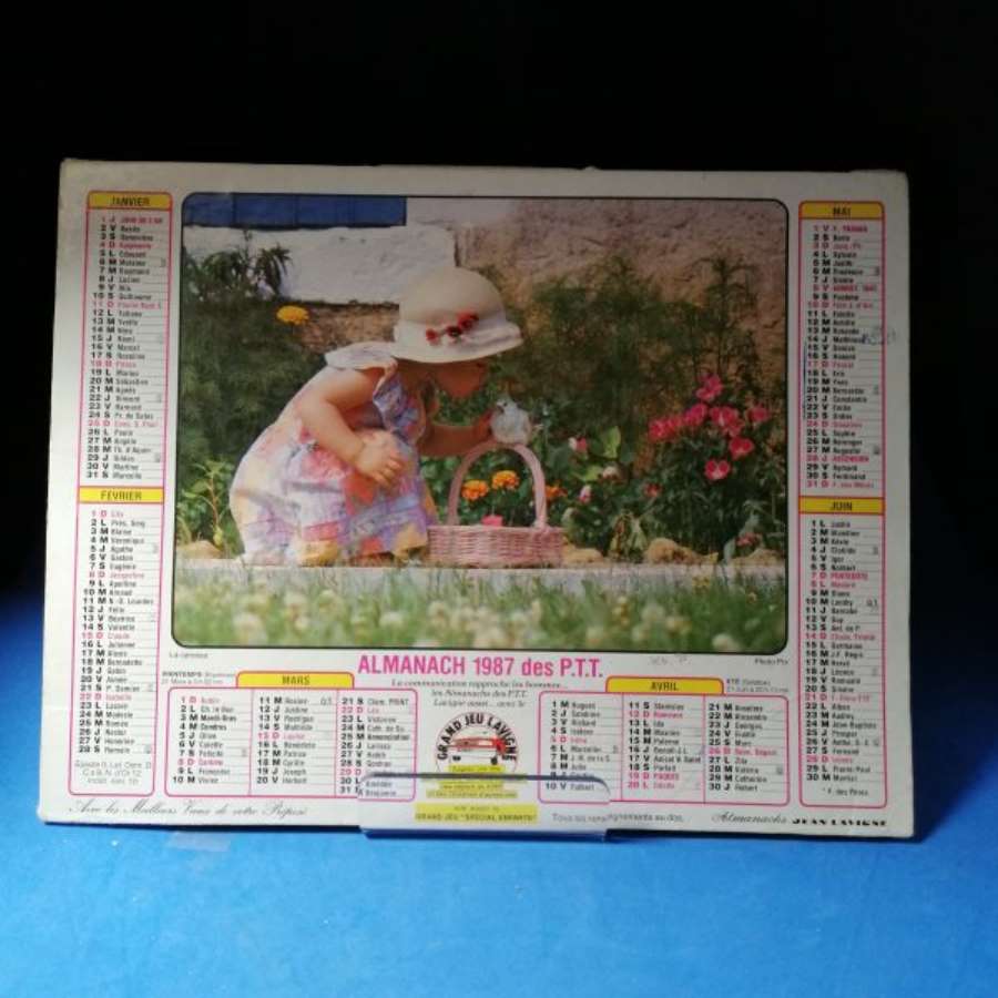Calendrier des Postes 1987 – Image 2
