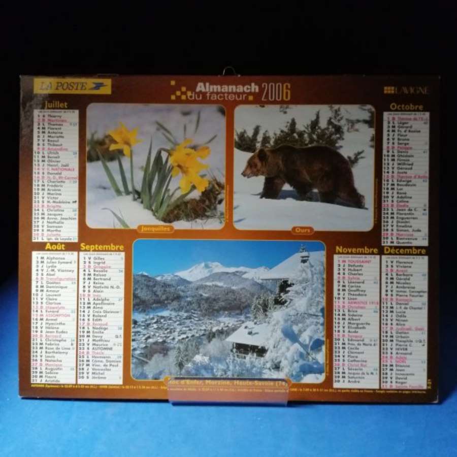 Calendrier des Postes 2006 – Image 2