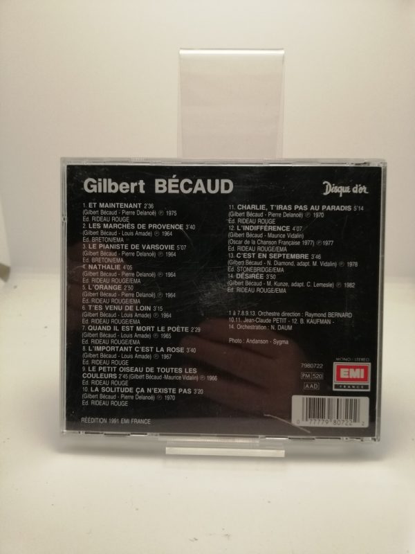Gilbert Bécaud – Disque D'Or – Image 2