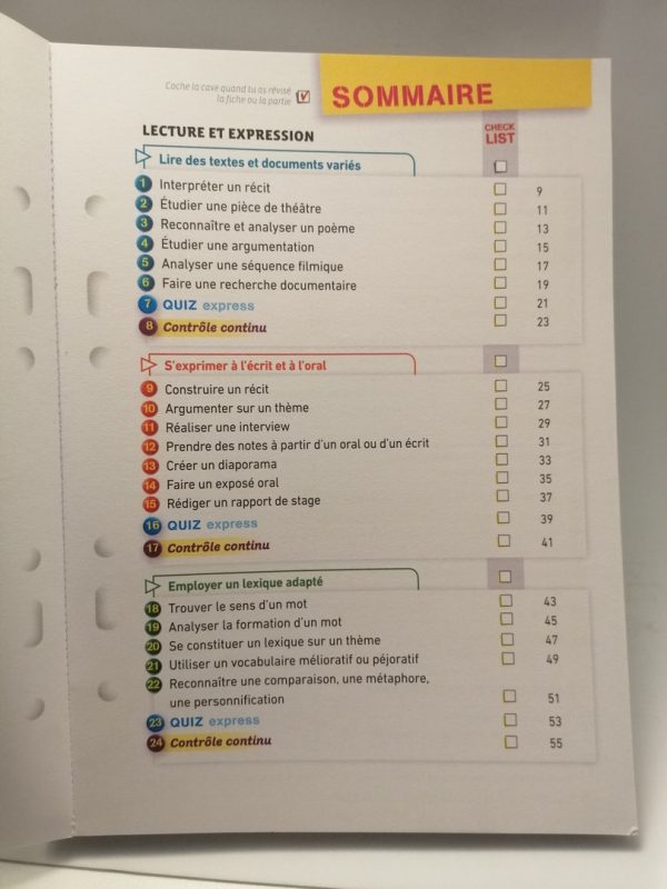 Mes fiches collège Français 3e: 40 fiches de révision et 120 exercices corrigés – Image 3