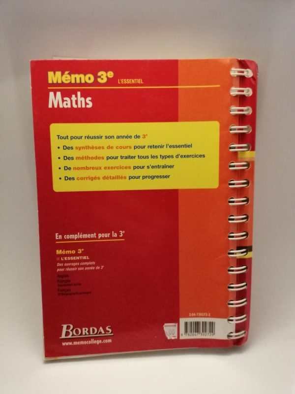 Maths 3ème : L'essentiel (Memo Essentiel) – Image 4