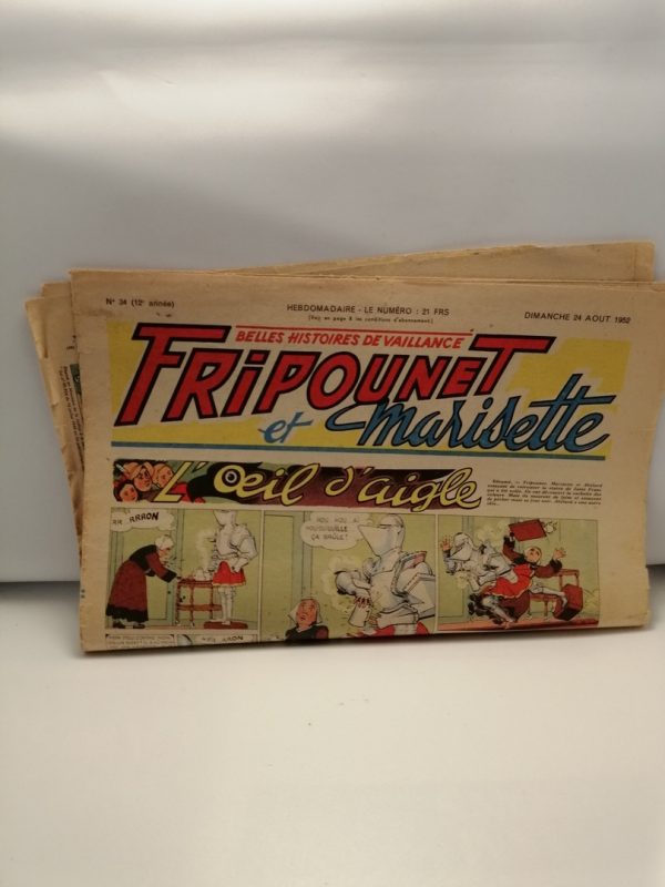 Fripounet et Marisette N°34 (12em année) 24-08-1952