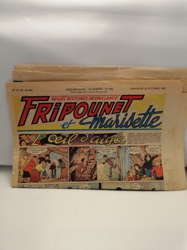 Fripounet et Marisette N°43 (12em année) 26-10-1952