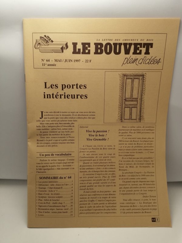 Le Bouvet, la lettre des amoureux du bois N° 64 Mai / Juin 1997