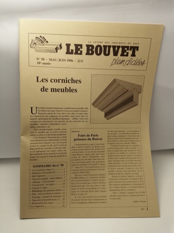 Le Bouvet, la lettre des amoureux du bois N° 58 Mai / Juin 1996