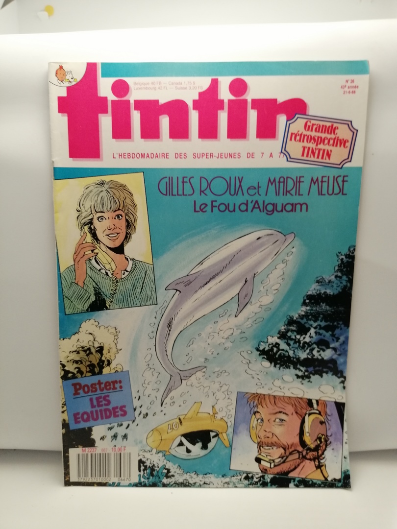 Tintin – L'hebdomadaire des Super-Jeunes de 7 à 77 ans. N°26 Année 43
