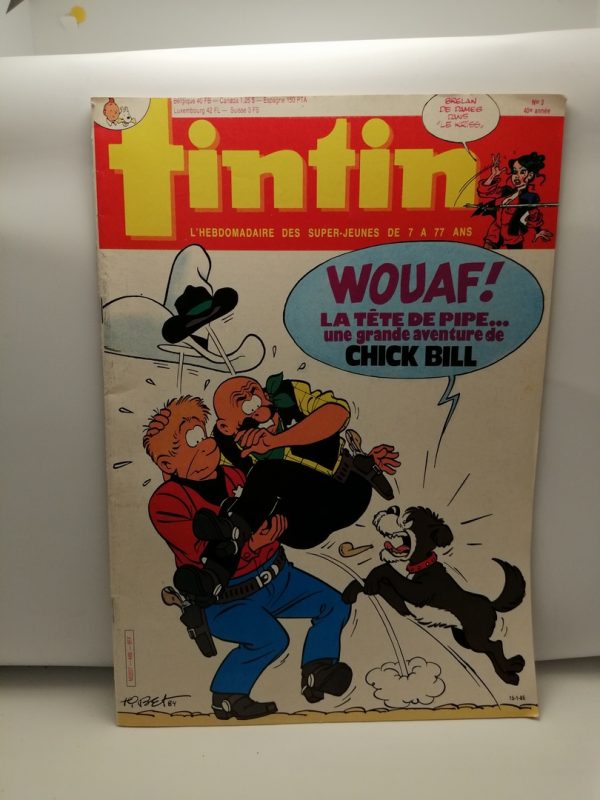 Tintin - L'hebdomadaire des Super-Jeunes de 7 à 77 ans. année 40 N°3