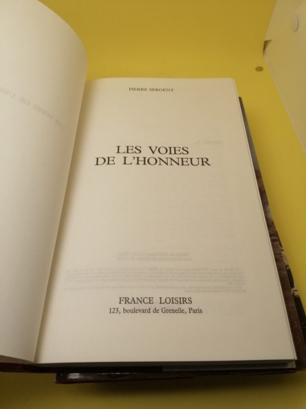 Les Voies de l'honneur, 3 tomes – Image 3