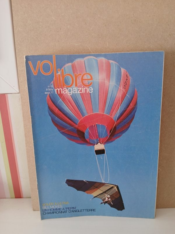 Vol libre magazine N°15. Sept 1977
