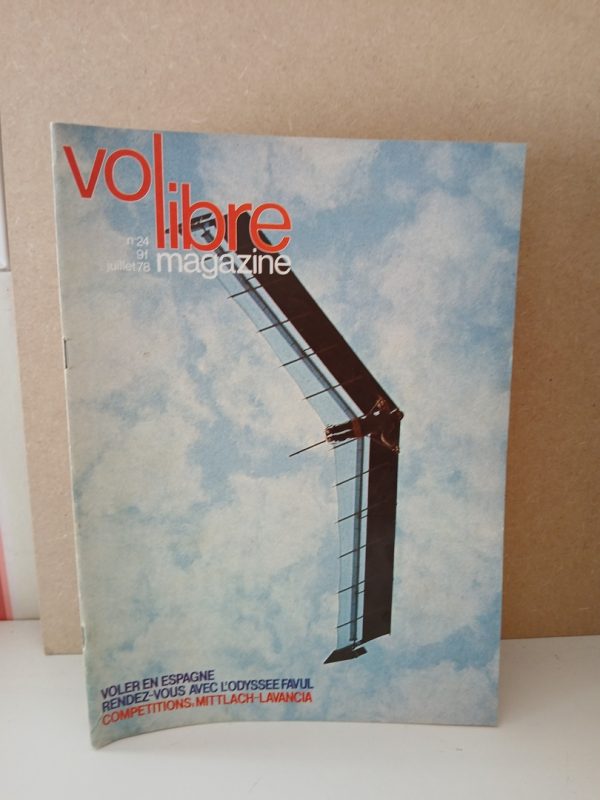 Vol libre magazine N°24. Juillet 1978