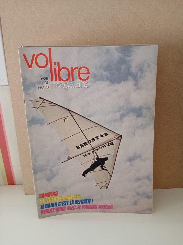 Vol libre magazine N°26. Sept 1978