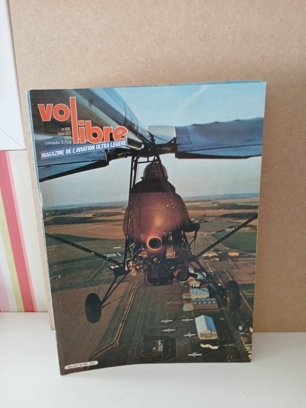 Vol libre magazine de l'aviation ultra légère N°88. Nov 1983