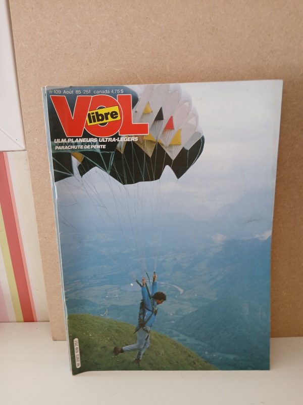 Vol libre - ULM. Planeurs Ultra-Legers N°109. Aout 1985