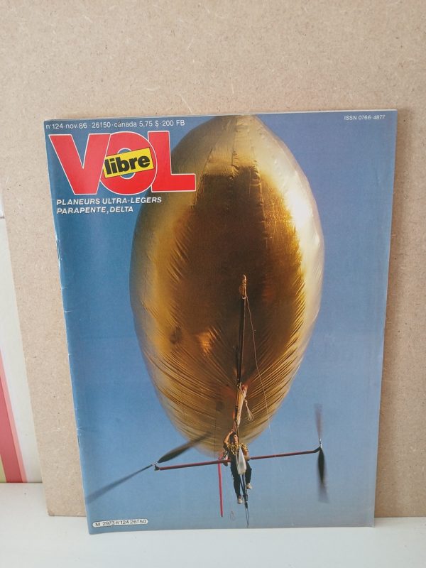 Vol libre - ULM. Planeurs Ultra-Legers N°124. Nov 1986